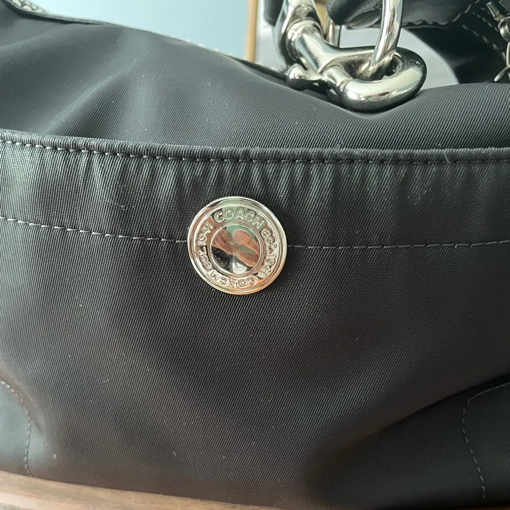 Vintage Coach Nylon and Leather shoulder bag_2